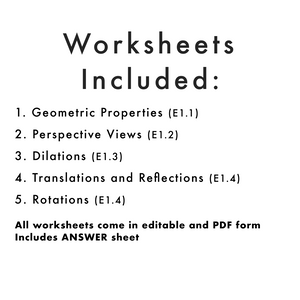 Grade 7 Ontario Math Geometry PDF & Editable Worksheets