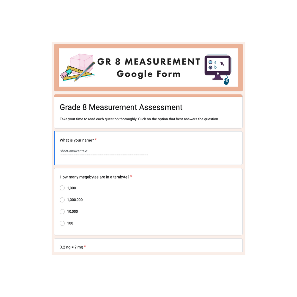 Grade 8 Ontario Math - Measurement Digital Slides