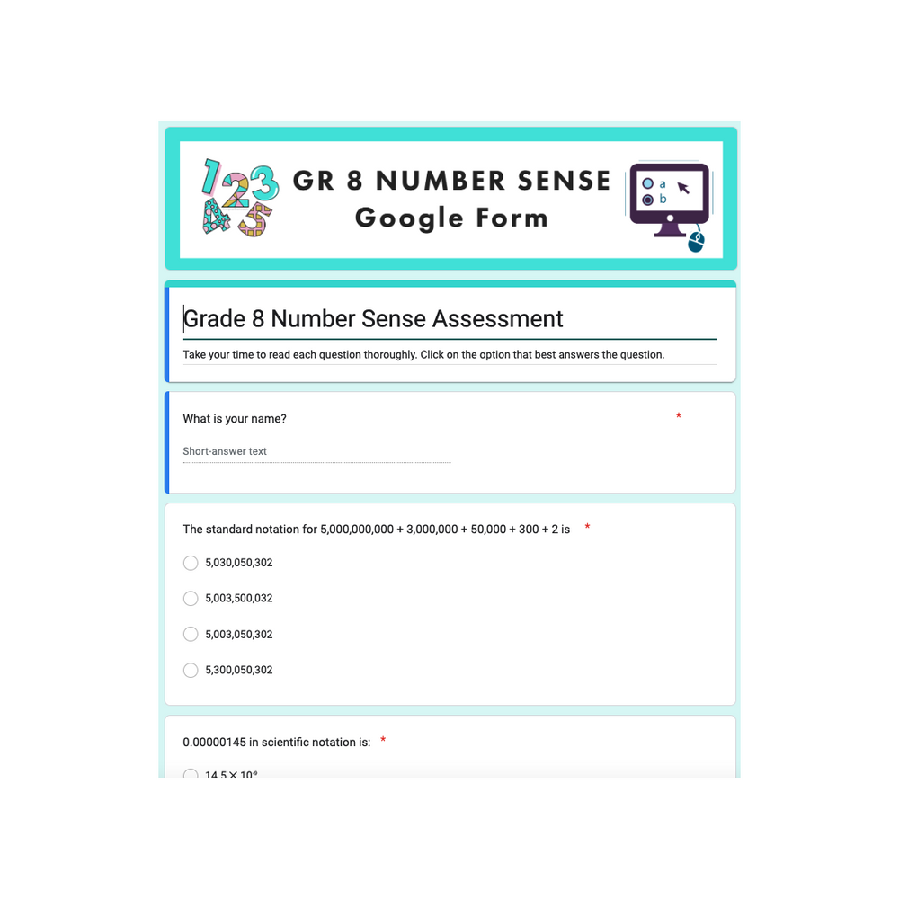 Grade 8 Ontario Math - Number Sense Place Value Digital Slides