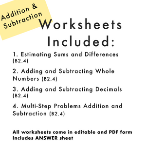 Grade 6 Ontario Math Operations PDF & Editable Worksheets