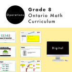 Grade 8 Ontario Math - Operations Digital Slides