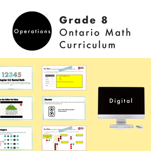 
            
                Load image into Gallery viewer, Grade 8 Ontario Math - Operations Digital Slides
            
        