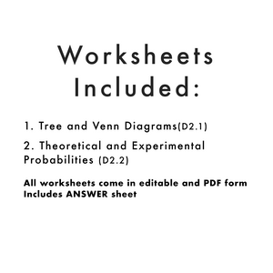 Grade 8 Ontario Math Probability PDF & Editable Worksheets