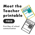 Back to School Meet the Teacher FREE Template