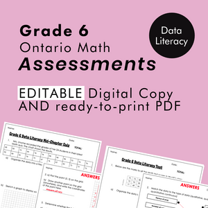 
            
                Load image into Gallery viewer, Grade 6 Ontario Math Data Literacy Assessments
            
        