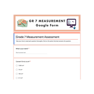 Grade 7 NEW Ontario Math Measurement Digital Slides